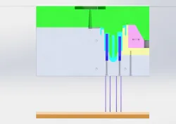 Mold design for plastic knob