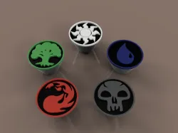 MTG Mana Symbol Knobs