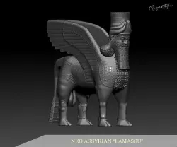 Neo Assyrian Lamassu 3D print 3D print model