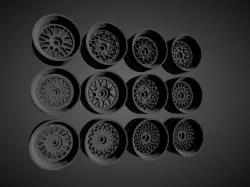 New for 2021 BBS 2pcs wheels collection for Hot Wheels 3D print model