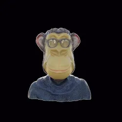 NFT Monkey Chripto Coin Character  3D print model