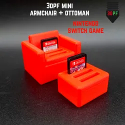 Nintendo Switch Game Organizer Mini Armchair + Ottoman
