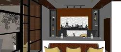Office interior Design and wall Decor  3D print model
