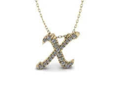 Pendant Alphabet Letter X 3D print model