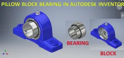 Pillow Block Bearing in Autodesk Inventor || Inventor Tutorial || 3d Drawing Model in inventor ||Cad