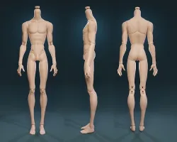 Pluto BJD body 3D print model
