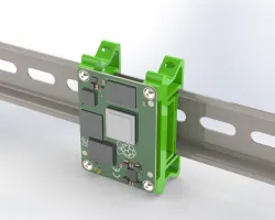 Raspberry Pi Compute Module 4 DIN rail assembly