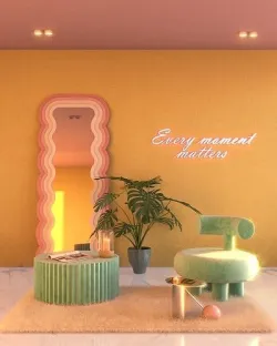 Retro Indoor 3D model