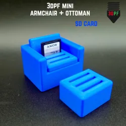 SD Card Organizer Mini Armchair + Ottoman