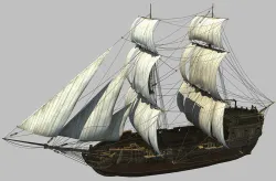 Seatraveler sailing ship 3D model