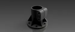 Shaft supporting flange