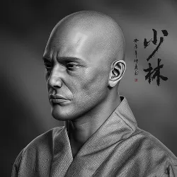 Shaolin Monk Bust 3D model