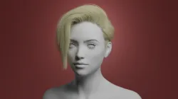 Short Hair 2 - Particle Hair 3D model