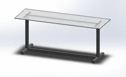 Simple glass table