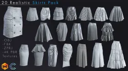 Skirt Pack 3D model
