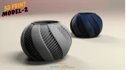 Solid works geometric pattern design : 3D print Flower Pots Part-1