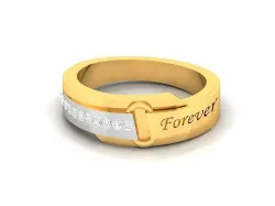 Solitaire Wedding Engagement Women Band Ring 3D print model