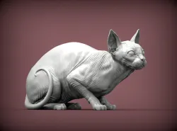 sphinx cat  3D print model