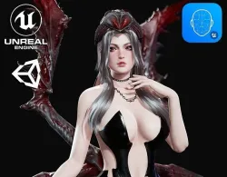 Spider Queen - Game Ready Low-poly 3D model