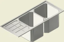 Stainless steel Kitchen Sink DBDD