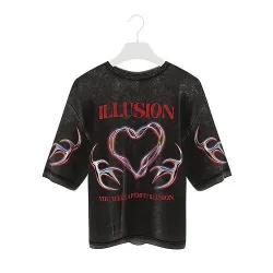 Streetwear 3D T-Shirt - Illusion 01 - Wolves Studio Low-poly 3D model