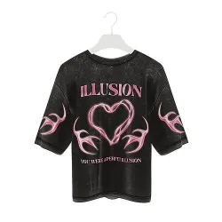 Streetwear 3D T-Shirt - Illusion 02 - Wolves Studio Low-poly 3D model