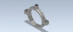 Studycadcam 3D CAD Exercise 137/ pipe hanger clamp Autodesk Inventor Pro