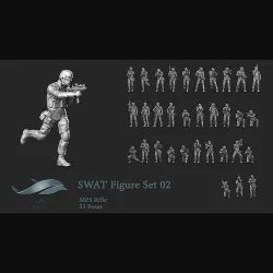 SWAT figures Set 02 3D print model