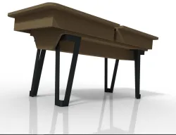 Table Project MDF 18mm with metal Legs