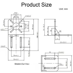Universal DC Motor Mounting Holder