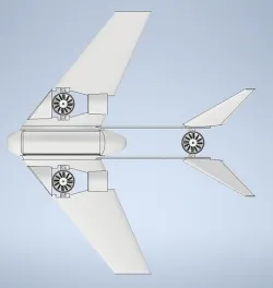 Vtol Drone 3D print model