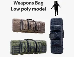 Weapon Bag Low poly Low-poly 3D model