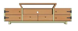 Wood TV stand