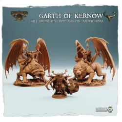 Ysian Garth of Kernow, Kill-Drune on Foot and on Mantichora