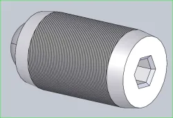 1/4-80 x 1/2" Ball Point Set Screw