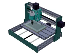 3018 pro Fusion 360 CAM Simulation Machine Builder Model