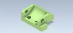 3D CAD Basic exercise/Hinge Block/ Bloque de Bisagra/ Autodesk Inventor Pro