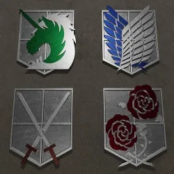 3D Printer Ready Show Accurate Attack On Titan Emblems 3D print model