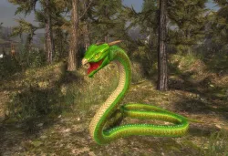 3Dfoin - Fantasy Snake Low-poly 3D model