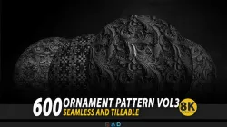 600 ornamental Pattern - 8k Res - Vol3 3D model