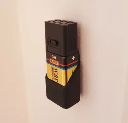 9V Flashlight Wall Mount