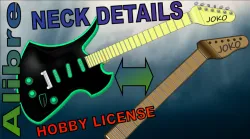 Alibre Guitar Neck Detail