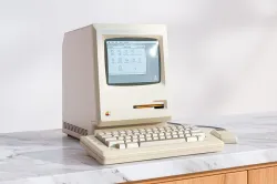 An old white computer 3D model