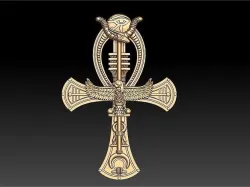 Ankh cross PENDENT 3D print model