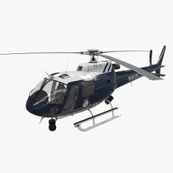 AS-350 Baltimore County Police Low-poly 3D model