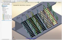 automated design staircase / escalier paramétré