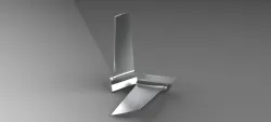 axial compressor blade. eksenel kompresör bıçağı.