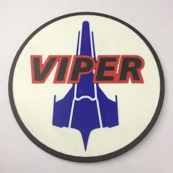 Battlestar Galactica Viper Patch Coaster 3D print model