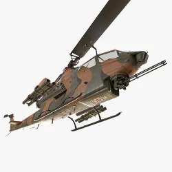 Bell AH-1S Cobra JGSDF Complex Animation Low-poly 3D model