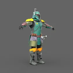 Boba Fett Samurai Cosplay Full 3D Model Ready to Print 3D print model